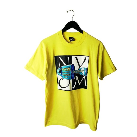 American Vintage Other - NYOM Vintage 90s Creativity Graphic Tee M USA Single Stitch 50/50 Yellow